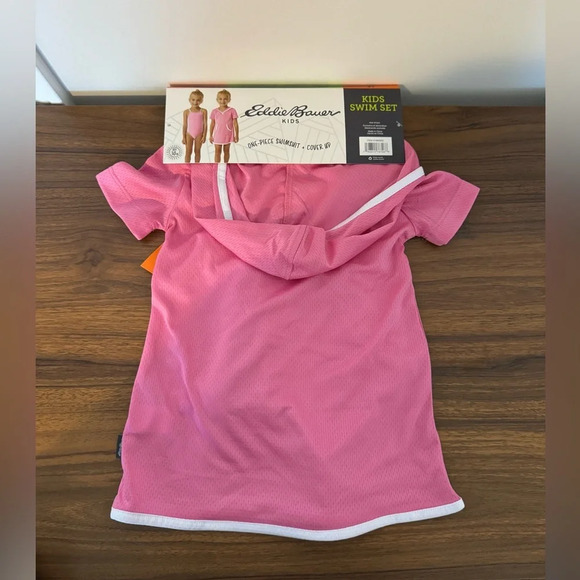 Eddie Bauer One Piece Swim Suit & Cover Up Combo Girls Size 2T NWT - Picture 6 of 9